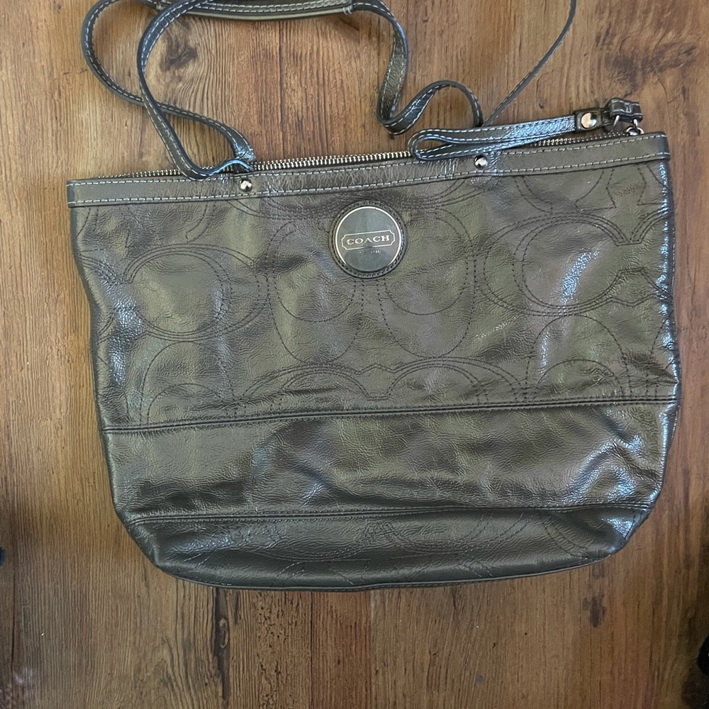 Grey coach bag